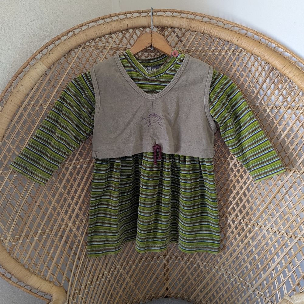 Filou & Friends Spider Striped Vest Dress